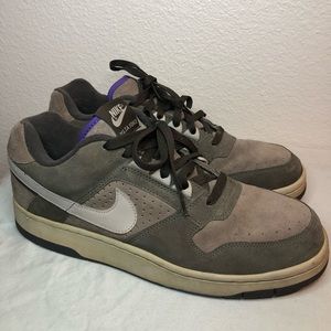 Vintage 2007 Nike Delta Force Swoosh Taupe Suede Men's 314167-202 Size 13